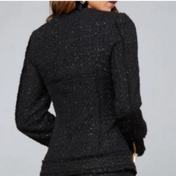 NWT BEBE Soraya Tweed Blazer RARE - Picture 5 of 5